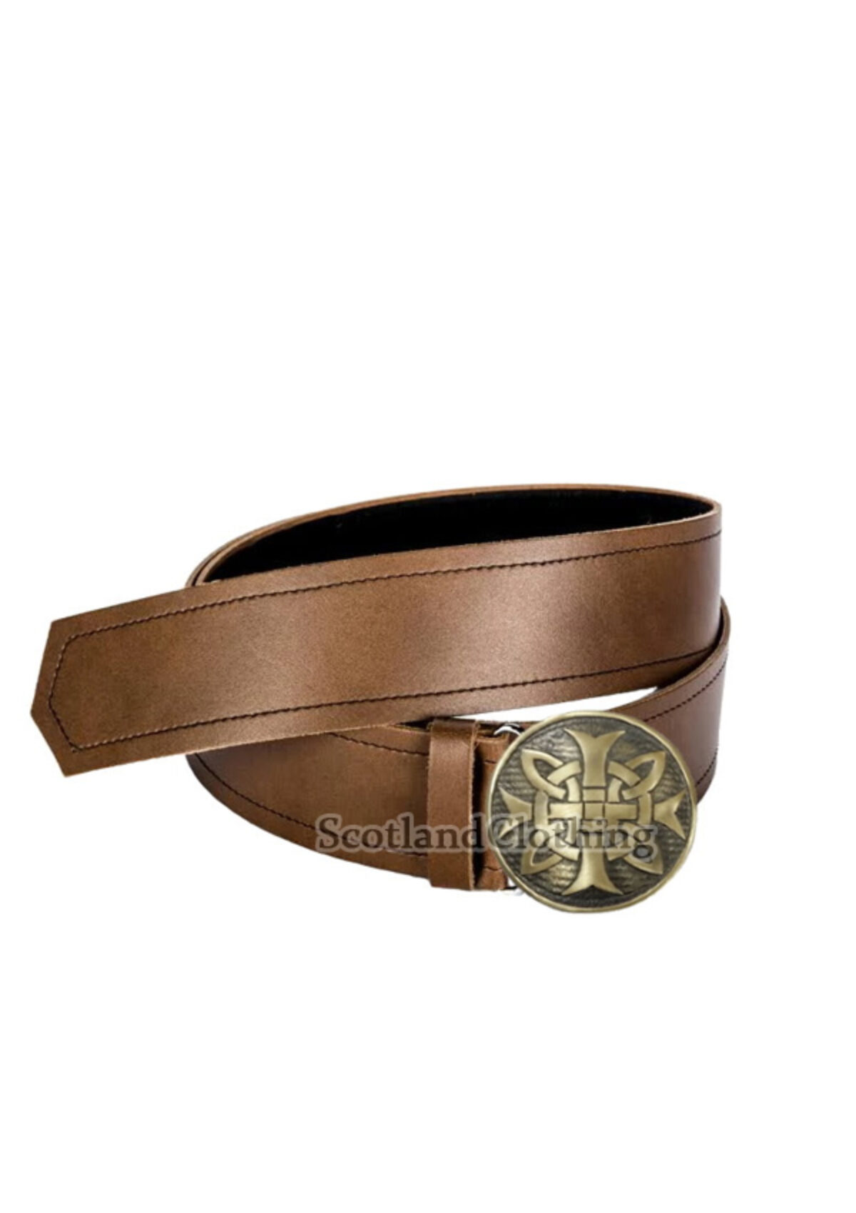 Brown Leather Kilt Belt \u0026 Buckle Design 