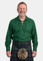 Green Jacobite Ghillie Shirt Front View