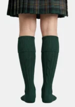 Green Kilt Socks Back View
