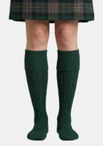 Green Kilt Socks Front View