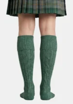 Light Green Kilt Socks Back View