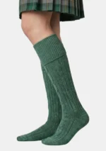 Light Green Kilt Socks Left Side View