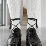 Men's Black Ghillie Brogues Front View