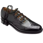 Premium Quality Scottish Black Ghillie Brogues