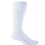 Premium Quality Scottish White Kilt Socks