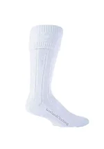 Premium Quality Scottish White Kilt Socks