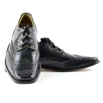 Traditional Scottish Black Ghillie Brogues
