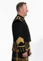 Black Men Military Drummer Doublets Right Side View