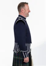 Blue Military Drummer Doublet Jacket Right Side View