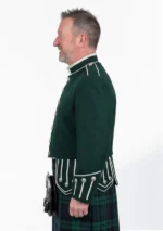 Green Military Drummer Doublet Jacket Left Side View