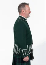 Green Military Drummer Doublet Jacket Right Side View