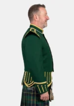 Green Military Drummer Doublets Jacket Right Side View