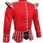 Premium Quality Hand Made Scottish Red Military Drummer Doublet