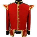 Premium Quality Hand Made Scottish Red Military Drummer Doublet
