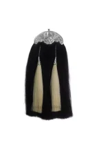 Premium Quality Traditional Scottish Black Horse Hair Kilt Sporran