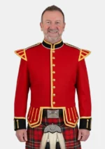 Red Military Drummer Doublets Jacket Front View