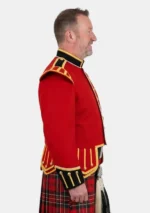 Red Military Drummer Doublets Jacket Right Side View