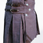 Premium Quality Custom Made Traditional Scottish Denim Kilt Design 14
