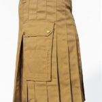Premium Quality Hand Made Traditional Scottish Khaki Kilt Design 8