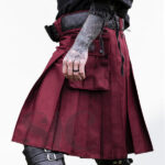 Premium Quality Traditional Scottish Red Cargo Kilt Design 9