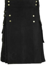 Best Quality Scottish Kilt Black Cotton Design 13
