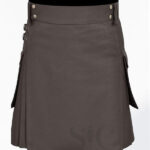 Premium Quality Traditional Scottish Brown Utility Kilt Design 4
