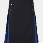 Black & Blue Hybrid Kilt
