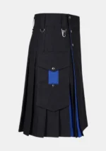 Black & Blue Hybrid Kilt Right