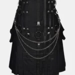 Black Cross Gothic Cargo Utility Kilt