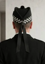 Black Glengarry Hat Back View
