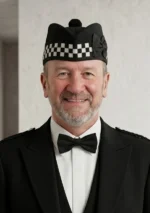 Black Glengarry Hat Front View