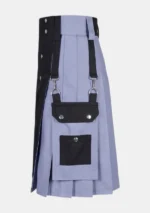 Black & Grey Hybrid Kilt Left Side