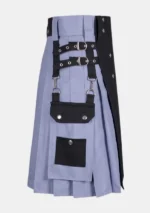Black & Grey Hybrid Kilt Right Side