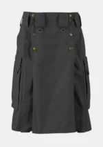 Black Highland Utility Kilt