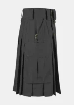 Black Highland Utility Kilt Right