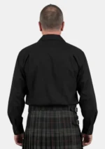 Black Jacobite Ghillie Shirt Back View