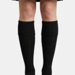 Black Kilt Socks Front View