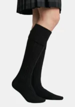 Black Kilt Socks Right Side View