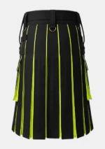 Black Perot Hybrid Kilt Back