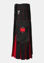 Black & Red Hybrid Kilt Left