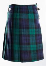 Diseño de falda escocesa de reloj negro 17