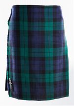 Diseño de falda escocesa de reloj negro 17