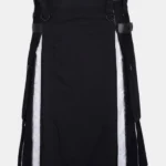 Black & White Cotton Hybrid Kilt