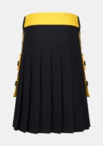 Black & Yellow Hybrid Kilt Back
