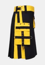 Black & Yellow Hybrid Kilt Right
