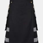 Black and Grey Hybrid Utility Kilt