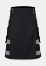 Black and Grey Hybrid Utility Kilt