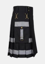 Black and Grey Hybrid Utility Kilt Right