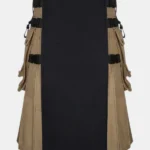 Black and Khaki Hybrid Kilt