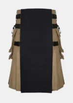 Black and Khaki Hybrid Kilt